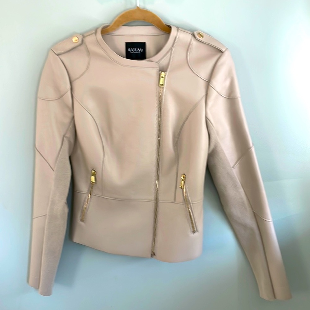 BRAND NEW CREAM IMITATION LEATHER
